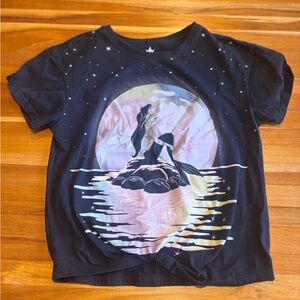 Disney Mermaid Silhouette Kids T-Shirt - Black